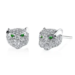 Big Cat Pavé Earrings