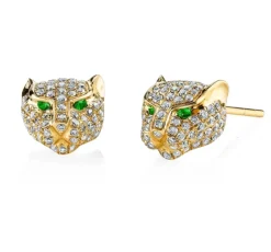 Big Cat Pavé Earrings