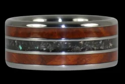 Big Kahuna Black Pearl Titanium Ring