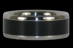 Black Ebony Titanium Ring