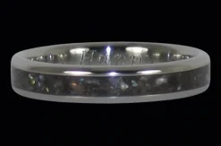 Black Pearl Titanium Ring