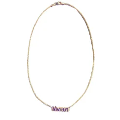 Custom Nameplate Necklace 1.4MM Chain