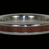 Dark Koa Narrow Hawaii Titanium Ring