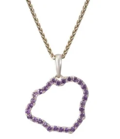 14k "Kauai" Pendant with 30 Lavender Sapphires