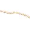 14k 8mm Plumeria Bracelet with 18 Diamonds