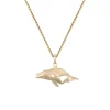 14k 23mm Whale "Humpback Single" Pendant