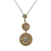 18k Rose Gold Diamond 0.55 Carat Weight (Total) Circle Pendant
