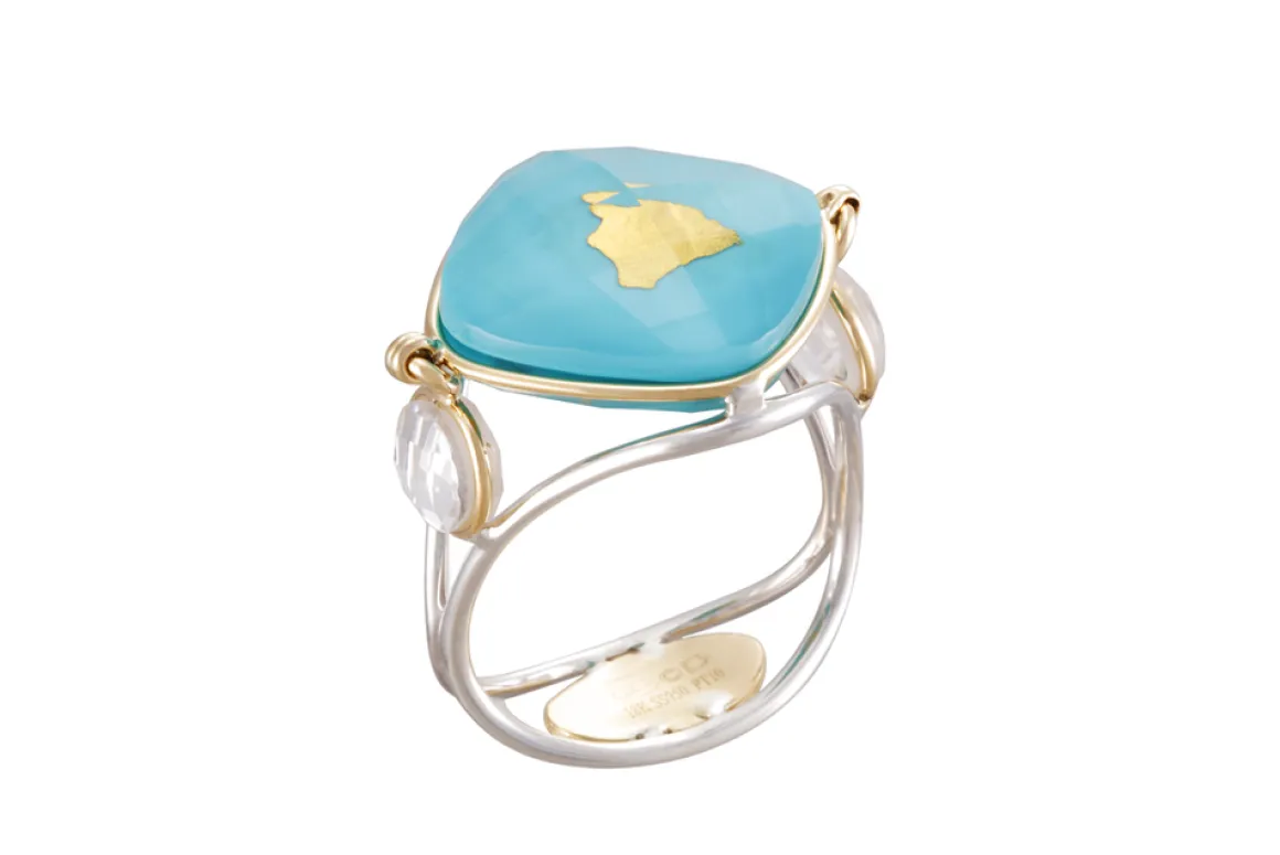 18k Treasure Island Ring