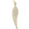 18K yellow gold pendant with 5.62 CT diamonds and 0.53 CT diamonds