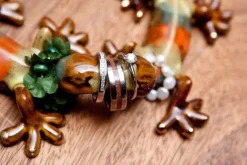 Koa Wood Titanium Ring