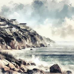 large coastal wall art