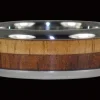 Light and Dark Koa Wood Titanium Ring