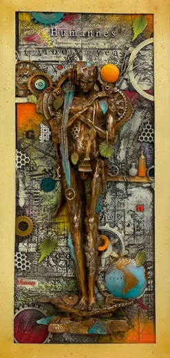 Man dot Earth Relief Large