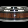 Mens Diamond Wood Titanium Ring
