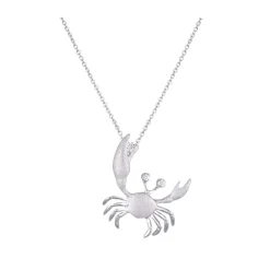 22mm 14k Crab Pendant with 3 Diamonds