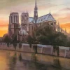 NOTRE DAME SUNSET