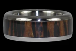 Palm Wood Titanium Ring