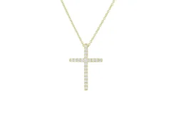 Signature Diamond Cross Necklace (Medium)