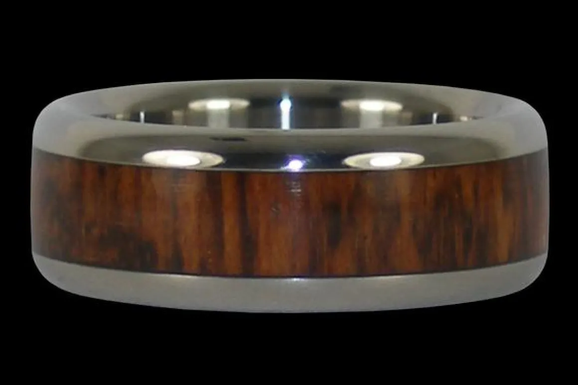 Snakewood Titanium Ring