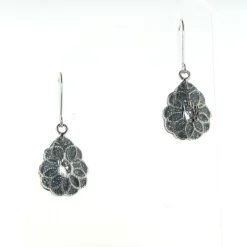 Sterling Silver Pear-Shaped Drop Earrings