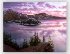 SUNSET AT CRATER LAKE