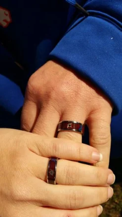 Three Falls Australian Opal Titanium Ring