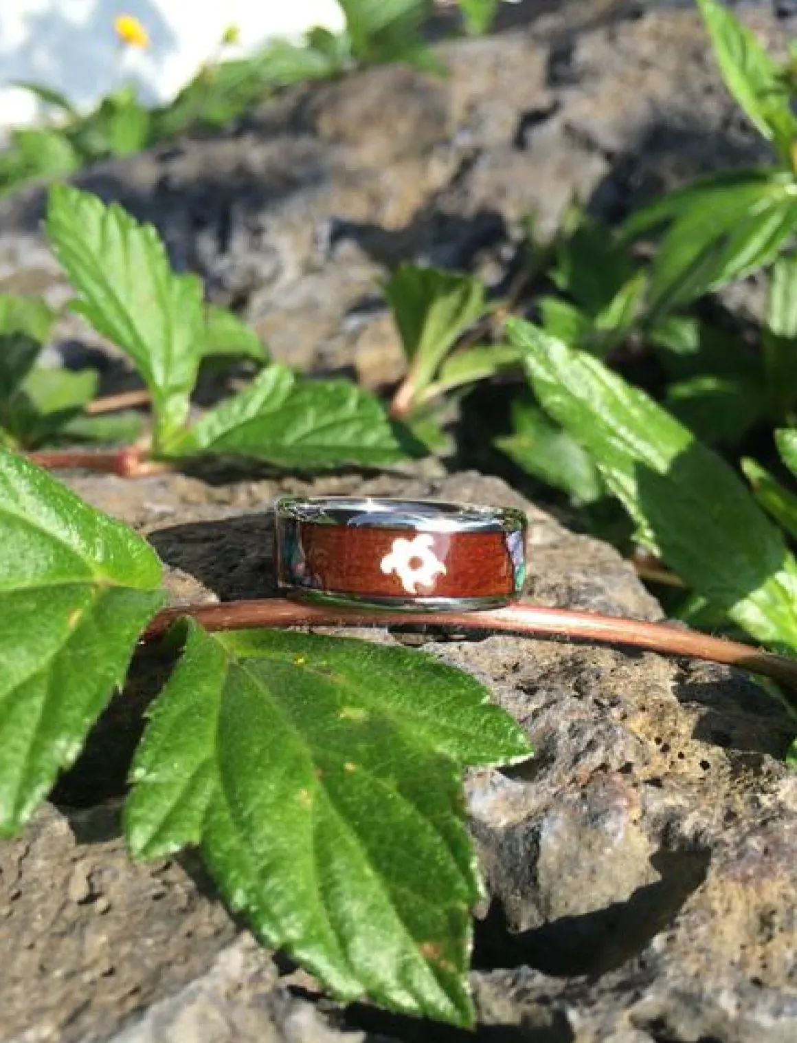 Three Falls Australian Opal Titanium Ring