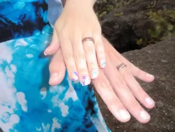 Tiger Koa Wood Hawaii Titanium Ring