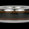 Titanium Ring with Koa and Black Wood Inlays