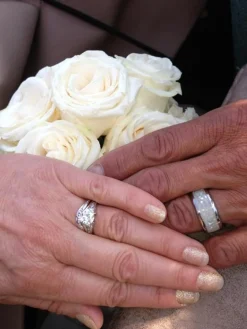 White Pearl Hawaii Titanium Ring